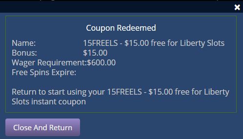 Liberty Slots No Deposit